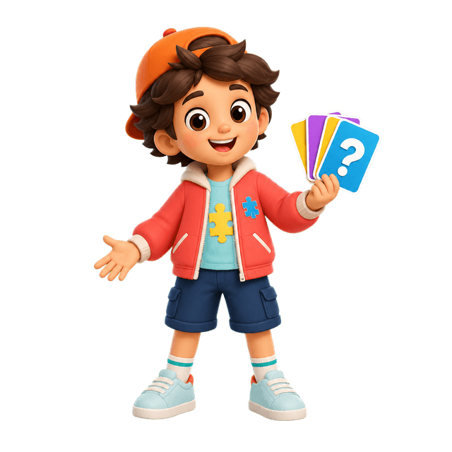 Quizo puzzle captain mascot